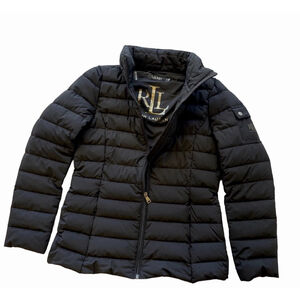 Ralph Lauren Women's Packable Black Puffer Jacket Size Small